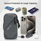 Cell Phone Armbands Running Phone Holder Armband, Shoulder Holster Phone Purse Crossbody Bag Pouch (Gray)
