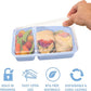 Bentgo 20-Piece Lightweight, Durable, Reusable BPA-Free 2-Compartment Containers - Microwave, Freezer, Dishwasher Safe - Periwinkle