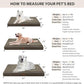 WNPETHOME Orthopedic XL Dog Bed for Crate, Waterproof Extra Large Dogs Bed with Removable Washable Cover, Multi-Needle Quilting Dogs Crate Bed