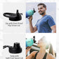 Trebo Half Gallon Water Bottle Insulated with Handle, 64 oz Double Wall Stainless Steel Metal Large Jug, Travel Flask with Straw Spout Lid, Mug Tumbler Cup with Carry Pouch, Keep Cold Hot, Blue