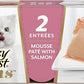 Fancy Feast Gems Pate Cat Food Mousse With Salmon and a Halo of Savory Gravy Cat Food - (Pack of 8) 4 oz. Boxes