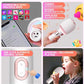 Wireless Bluetooth karaoke Microphone, 5-in-1 Portable Handheld Microphone for iPhone, Karaoke Microfono with Dynamic Lights for Car / Home Party, Music Record, Duet Singing Mic for Kids Adults-White