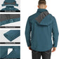 Outdoor Ventures Men's Lightweight Softshell Jacket Fleece Lined Hooded Water Resistant Winter Hiking Windbreaker Jackets