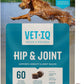 VetIQ Hip & Joint Supplement for Dogs, Anti Inflammatory Joint Support, Glucosamine, MSM, and Krill, Chicken Flavored Soft Chews, 60 Count