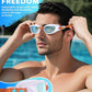 Swim Goggles, Unisex Adult Swimming Goggles Anti Fog Anti UV No Leakage Wide View for Men Women Youth