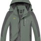 TEZO Mens Rain Jacket Waterproof with Hooded Hiking Coat Lightweight Windbreaker