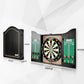 All-in-One Dartgame Center with Self-Healing Sisal/Double-Sided Dartboard & Multifunctional Cabinet 6 Steeltip Darts and Mounting Kit Included
