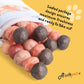 ASMPET Dog Treats Chews, Multi-Flavor Dog Kabob Snacks, Made with Chicken, Duck, Salmon, Rabbit and Beef, Rawhide Sticks for Dogs