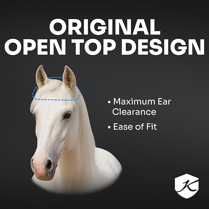 Kensington Fly Mask w/Fleece Trim Size:S-Yearling Color: 2019 - Imperial Jade