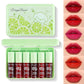 6 Colors lemon Lip Tint Stain Set, Korean Velvet Lip Stain Lip Gloss Lip Tint Stain Mini Liquid Lipstick, Long lasting Waterproof Non-Stick Cup Multi-Use Lip and Cheek Tint, High Pigment, Vivid Color