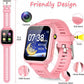 Smart Watch for Kids Gift for Girls Age 5-12, 1.54" Touch Screen Watch with HD Camera Video 24 Games Music Pedometer Flashlight Alarm Clock, Gifts for 7 8 9 10 Year Old Girls Boys