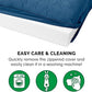 Furhaven Orthopedic Dog Bed for Large Dogs w/ Removable Bolsters & Washable Cover, For Dogs Up to 125 lbs - Quilted Sofa - Navy (Blue), Jumbo Plus/XXL