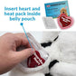 Special Edition Snuggle Puppy Toys - Heartbeat Puppy for Dogs - Pet Anxiety Relief and Calming Aid - Comfort Dog Toys for Behavioral Training in Black & White