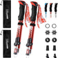 Trekking Poles - Aluminum 7075 Adjustable Walking Sticks with Quick Locks, Expandable to 53", Ultralight for Hiking, Camping, Mountains (Set of 2)