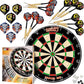 Vapor 180 Bristle Dartboard Staple Free Bullseye Steeltip Darts Extra Flights