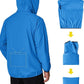 COOFANDY Men's Packable Rain Jacket Lightweight Waterproof Raincoat with Hood Travel Hiking Golf Windbreaker