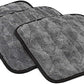 The Rag Company Gauntlet Car Drying Towel - 70/30 Korean Microfiber, Dries Faster Without Scratching, 900gsm, 12x12 inches, Ice Grey/Grey, 3 Pack