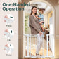 Cumbor 29.7-40.6" Baby Gate for Stairs, Mom's Choice Awards Winner-Dog Gate for Doorways, Pressure Mounted Self Closing Pet Gates for Dogs Indoor, Durable Safety Child Gate with Easy Walk Thru Door