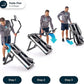 Echelon Stair Climber Sport for Low Impact Cardio at Home – Foldable Design, 3 Incline Levels, Adjustable Resistance, 3 inch Display, Bluetooth, 2 Handle Positions (Battery Powered)