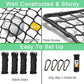 Storgem Golf Batting Cage Net with Extra Striking Net, Net Only, Heavy Duty Golf Hitting Practice Net, Backyard Batting Cage for Sports Training