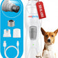 Cat and Dog Nail Grinder - Rechargeable Electric Pet Nail Clipper & Trimmer- Painless Paws Grooming - Quiet 2-Speed Motor. 3 Size Ports for Small, Medium, Large Pets- Up to 4 Hours of Charge