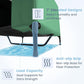42" 2-in-1 Dog House for Medium Dogs, Elevted Dog House Outdoor/Indoor, Puppy Shelter Outside,Water Resistant 600D PVC and Durable 2x1 Textilene Raised Dog Bed(Green)