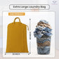 LFH Home Cotton Canvas Large Laundry Bag with Handle, Heavy Duty Drawstring Closure Washable Laundry Bags, School Travel, Home, Hotel, College Dorm, Organizer Sack, Toys Clothes 28x40-Yellow