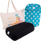 GAYO Yoga Bolster for Restorative Yoga - 100% Cotton, Includes Washable Cover and Carry Bag
