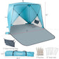 Beach Tent,Beach Sun Shelter with UPF 50+UV Protection with Extendable Floor mat for 3-4 Person, Waterproof Portable Easy Setup Beach Canopy Shade Tent for Outdoor Camping, Picnics