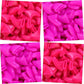 zetpo 80 pcs Cat Claw Covers | Cat Nail Caps | with Adhesives and Applicators (L, Bright Pink, Rose)