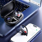 EUQQ Ear Buds Wireless Bluetooth Earbuds, Noise Cancelling Headphones 120H Playtime，IPX7 Waterproof Sports with Earhooks,LED Display Wireless Earphones for Running Gym Workout-Black