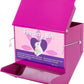 Metal Small Animal Feeder with Lid, Heavy Duty Rabbit Feeder, Large Capacity Rabbit Food Dispenser, Great for Rabbit, Guinea Pigs, Chinchillas and Other Small Animals.(7.4 inch, Purple)