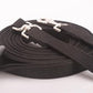 Cord Cotton Lunge Line with Rubber Stop，Equine Lunge Line for Horses with Swivel Bolt Snap，24 ft (Black, 24ft)