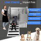 50" Dog Washing Station, Professional Stainless Steel Pet Dog Bathing Station with Ramp, Faucet, Storage Drawer, Floor Grate Dog Bathtub for Large, Medium, Small Pets (Left Ramp)