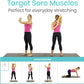 Vive Workout Posters for Home Gym - 52 Streching Exercises Full Body Workout - Laminated Pre Post Routines Wall Chart - Bodyweight Poses Instruction Guide for Core, Abs, Legs, Glutes, Upper Body