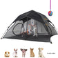 Outdoor Cat Play Tent for Indoors and Outdoors (X- Large Portable Pet House, Outdoor Cat Enclosure for Cats, Rabbits and Small Animals Easy to Connect with Run Tunnels, Cubes (Patented)
