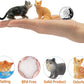 Toymany 8PCS Grey & Orange Cat Figurines Set, Realistic Cat Figures Kitten Toys, Cat Cake Toppers Easter Eggs Birthday Gift for Kids Children