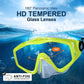 Odoland Kids Snorkeling Packages Snorkel Set, Dry Top Snorkel Mask with Adjustable Swim Fins for Boys and Girls Age 7-14