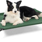 Bedsure Outdoor Elevated Dog Bed Large Sized Dog, Portable Indoor & Outdoor Cooling Raised Cot Pet Hammock Bed with Skid-Resistant Feet, Frame with Breathable Mesh, Green, 49 inches