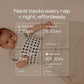 Nanit Pro Smart Baby Monitor & Floor Stand with Breathing Band, New Version - 1080p Wi-Fi Video & Sound Camera, Sleep Coach & Breathing Motion Tracker, 2-Way Audio, iOS and Android Compatible - White