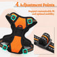 rabbitgoo Dog Harness No Pull with 2 Leash Clips, Adjustable Soft Padded, Reflective Oxford No Choke Pet Vest with Easy Control Handle for Puppy, Orange,XS