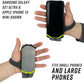 Noxgear Hand Held Phone Holder - Handheld Grip Phone Holder with Key Fob & Card Slot for Running, Jogging & Working Out - Compatible with All Phones - Machine Washable (Lime, Right Hand)