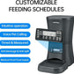 DOGNESS 9L Dog Feeders for Large Dogs, Automatic Dog Feeder with Timer Extra Large, Programmable Auto Pet Food Dispenser Feeder, Portion Control, Voice Recording, Battery and Plug-in Power (Black)