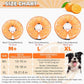 KOOLTAIL Inflatable Dog Cone Collar, Soft Dog Cone Alternative for Large Medium Small Dogs After Surgery, Cute Costume Adjustable Donut Neck Cone for Dogs Cats, Comfortable Recovery E Collar,Orange L