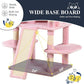 Allewie 68 Inches Cat Tree/House and Towers for Big Feline/Scratching Post/Multi-Level Large Kitty Climbing Tree with Condo/Pink