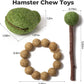 mini&moe Hamster Chew Toys for Teeth – Guinea Pig Chew & Treats Natural Edible Apple Wood Sticks Improve Dental Health Hamster Enrichment Toys for Rabbit, Bunny, Chinchilla, Gerbils, Rat