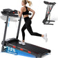 8.7MPH Incline Treadmill for Running and Walking, 3.5HP Quiet BLDC Treadmills for Home with Double Deck Technology, 350 lbs Weight Capacity, APP, Heart Rate