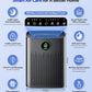 Air Purifiers for Home Large Room, Cover Up to 2400 Ft² with True HEPA Filter, Smart Mode, PM2.5 Air Quality Display, 22dB Sleep Mode, Aromatherapy with 2X-Purification & 360°Air Outlet, HAP603, Black