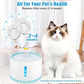 Cat Water Fountain Filter, 12 Pcs Replacement Cat Fountain Filters, 3-Filtration System Round Carbon Cats Filters Compatible with 81oz/2.4L Round Automatic Pet Fountain Water Dispenser