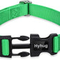 Hyhug Pets Classic Regular Heavy Duty Nylon Dog Collar (Small, Lime Green)
